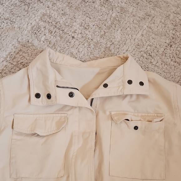 Cream Utility Jacket - Picture 2 of 4